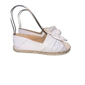 ⭐️ Women’s RAS White Leather Espadrille Shoes. Size 37 ( 6.5 )